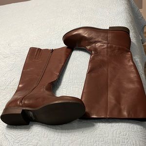 Brazil leather knee high boots